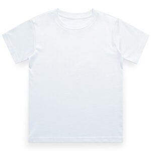 Boy's Crew Neck T-Shirt | Round Neck | Half Sleeve | 100% cotton | Available in White, Black, Navy Blue, Grey Melange Color
