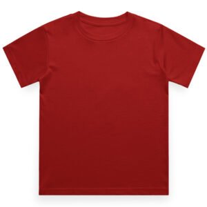 Boy's Crew Neck T-Shirt | Round Neck | Half Sleeve | 100% cotton | Available in Red, Maroon, Purple, Flag Green Color