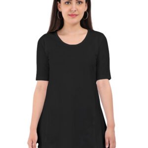 Women Maternity Dress | Round Neck | Available in White, Black Color