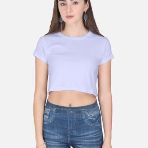 Women's Crop Top | Round Neck | Half Sleeve